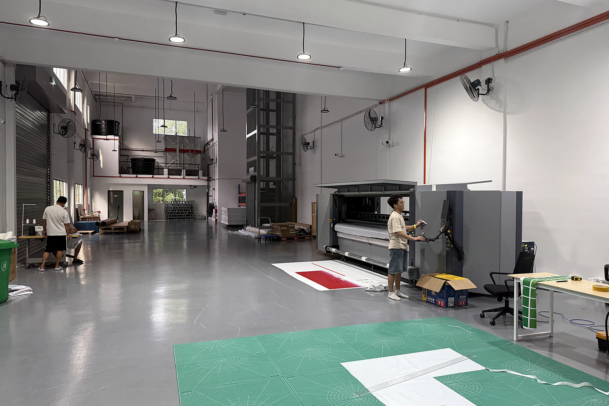 HGS production workshop, printing and finishing area