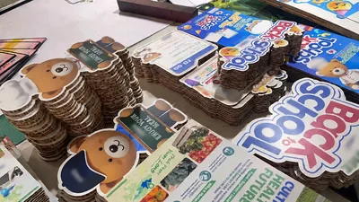 Honeycomb board cutout standee