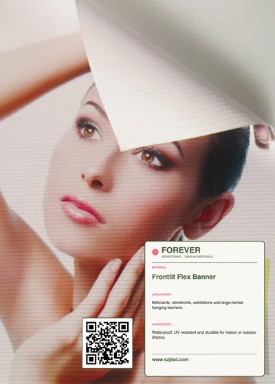 Frontlit flex banner